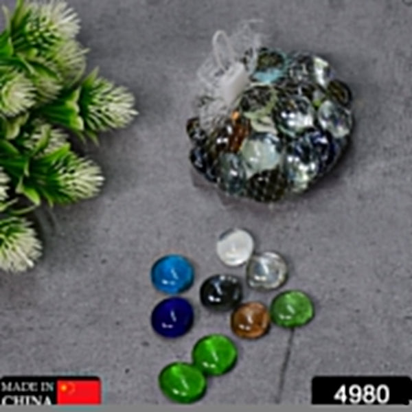 Attractive glass gem stones for aquarium or vase